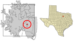 Tarrant County Texas Incorporated Areas Pantego highlighted